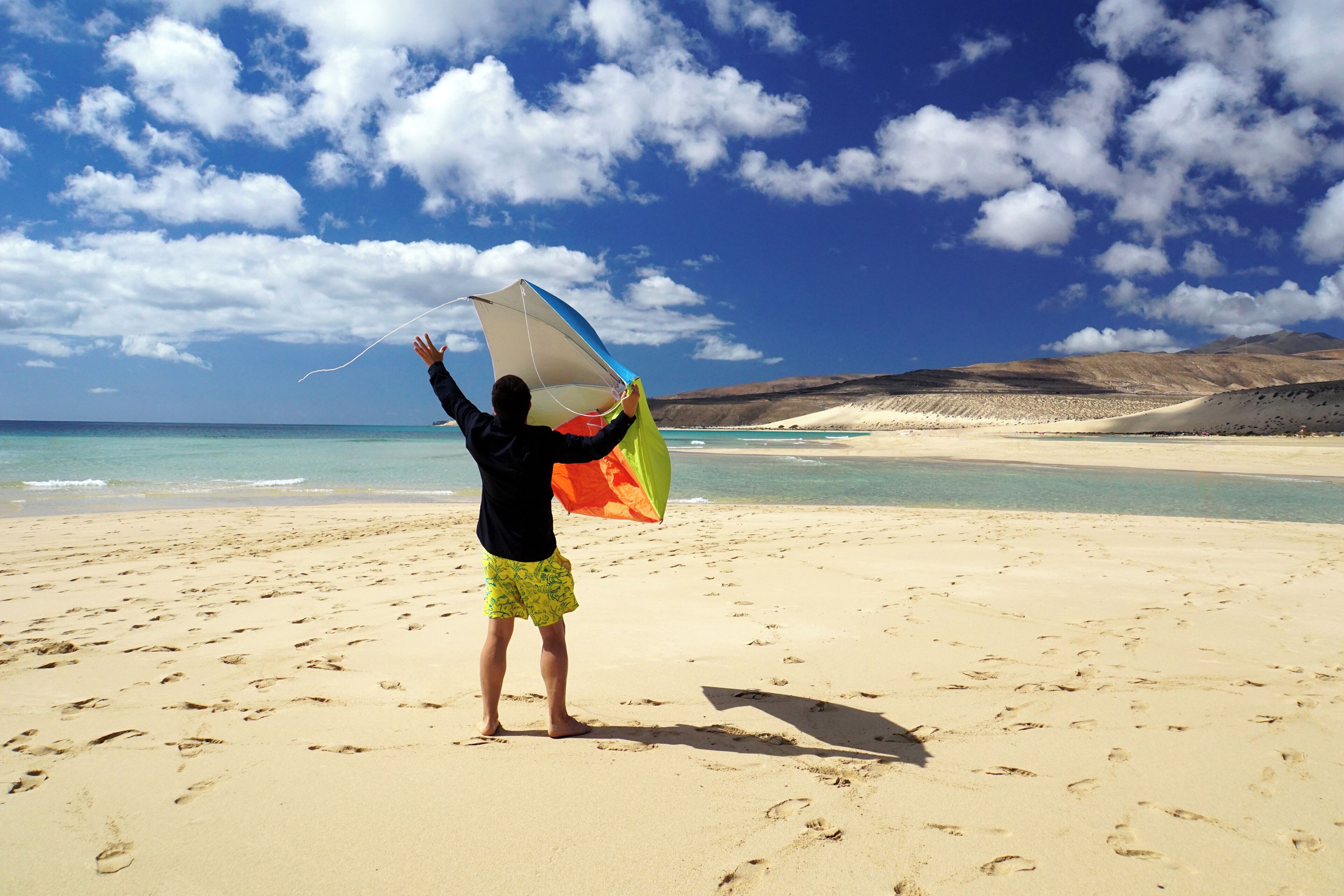 Spend an afternoon at the windy Sotavento beach enjoying the sun and desperately fighting the natural elements: high tides and strong winds, Fuerteventura #LifeAtExpedia #SeasideDiscoveries