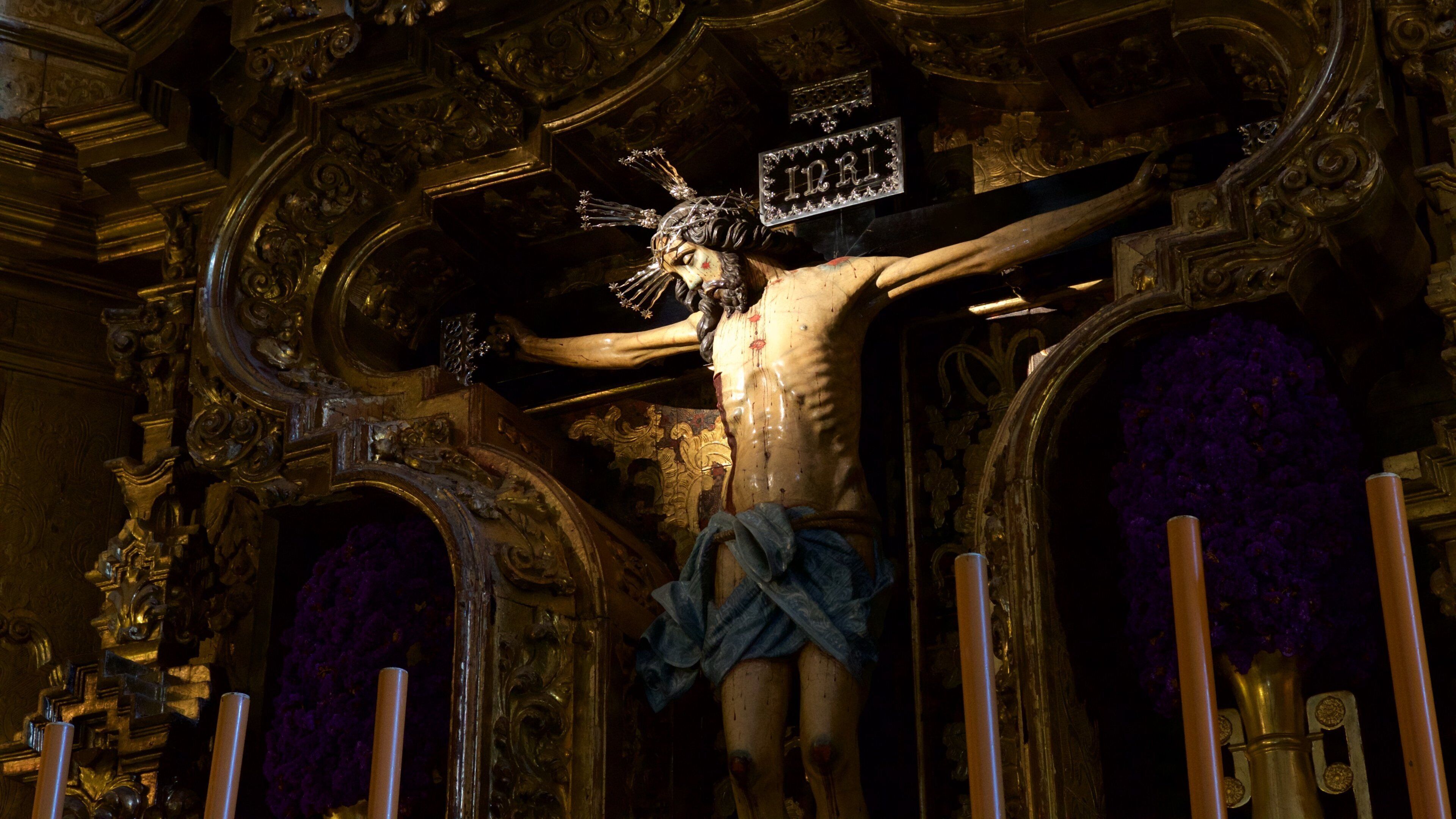 Jerez Cathedral featuring religious elements and interior views