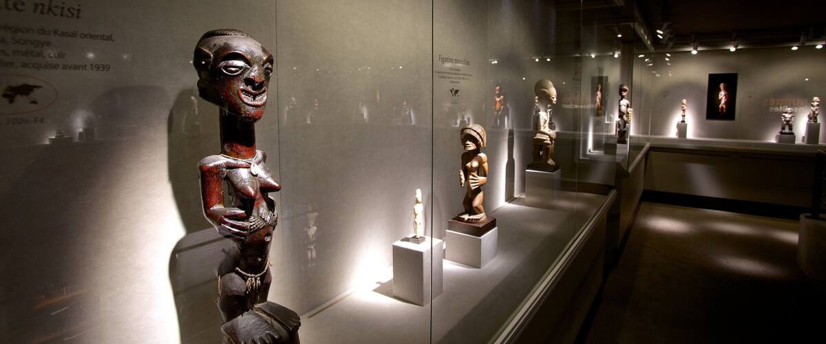 Barbier-Muellers Arkæologiske Museum som viser interiør