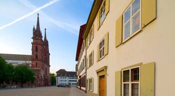 Basel which includes street scenes