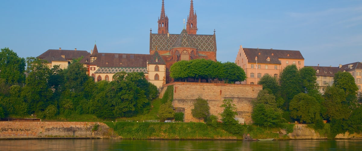 Basel featuring a river or creek and a small town or village