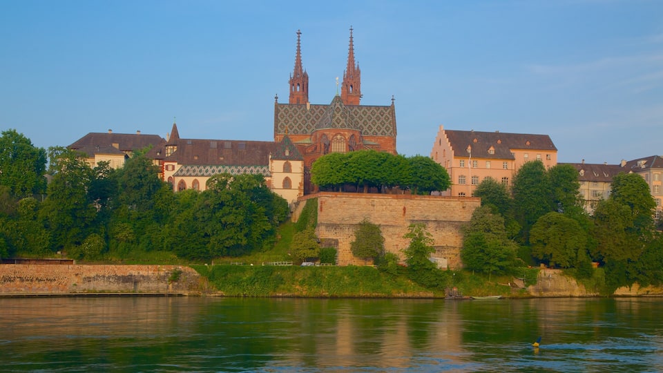 Basel featuring a river or creek and a small town or village