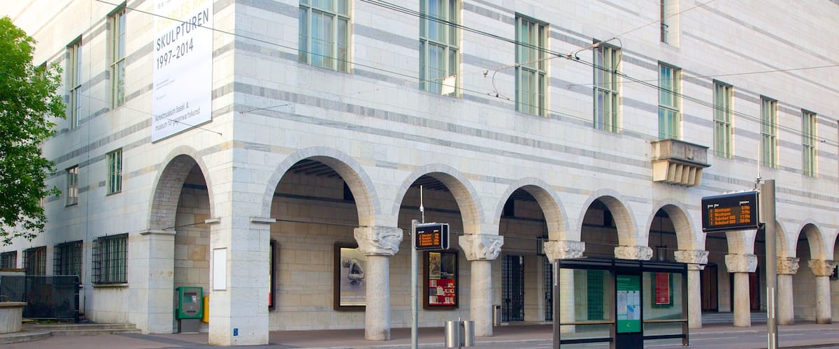 Basel Art Museum which includes street scenes