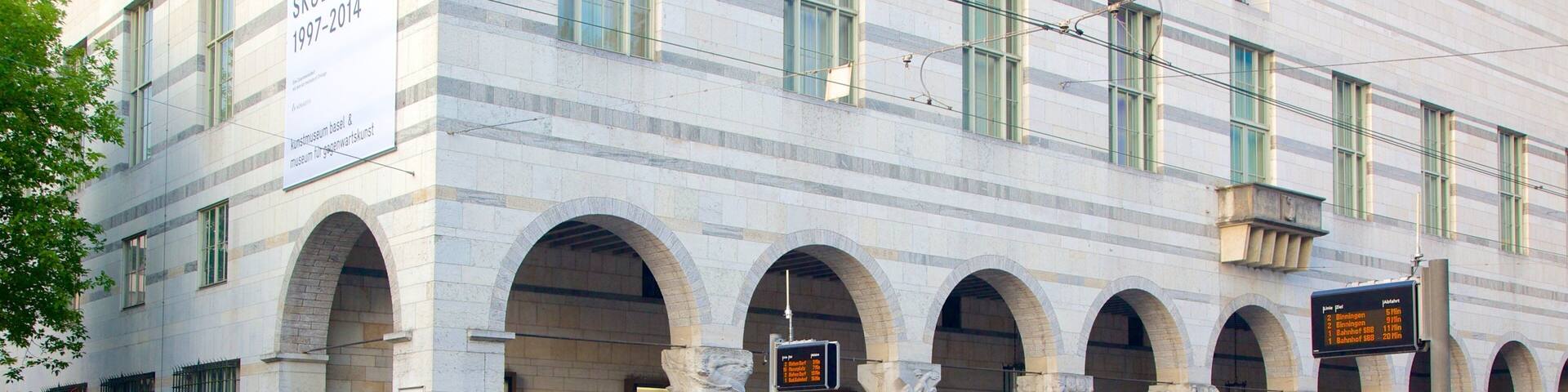 Basel Art Museum featuring street scenes
