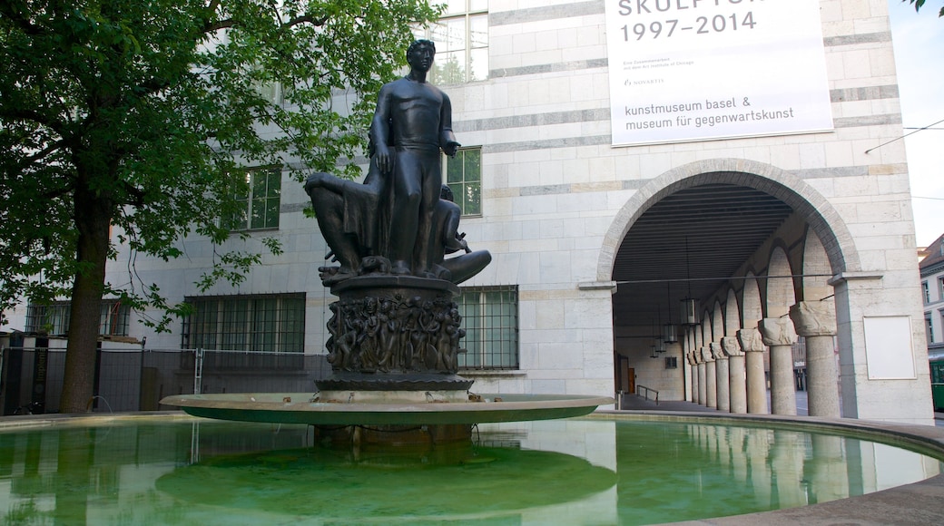 Basel Art Museum showing a statue or sculpture