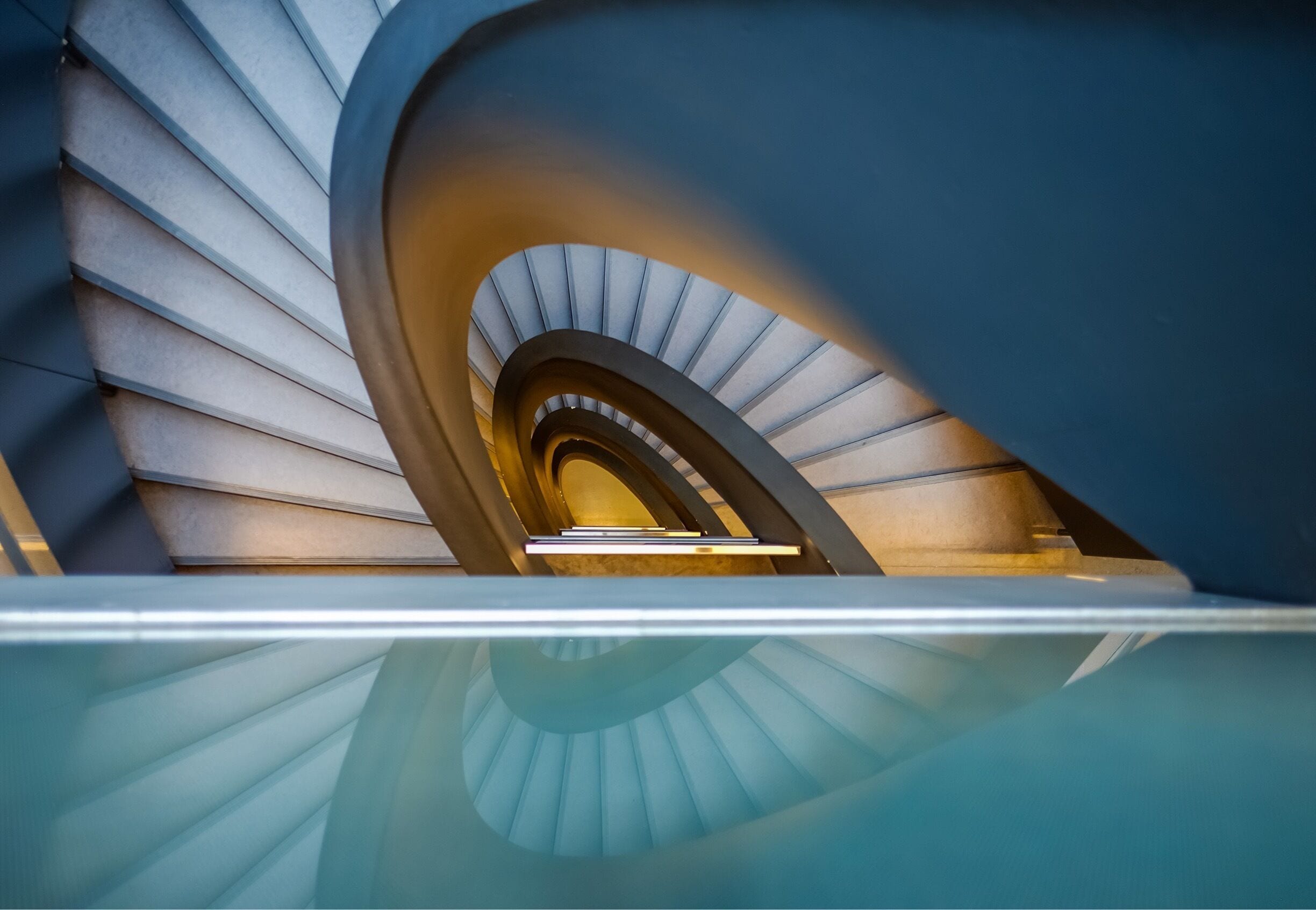 The computer science building has a beautiful staircase #staircase #architecture 