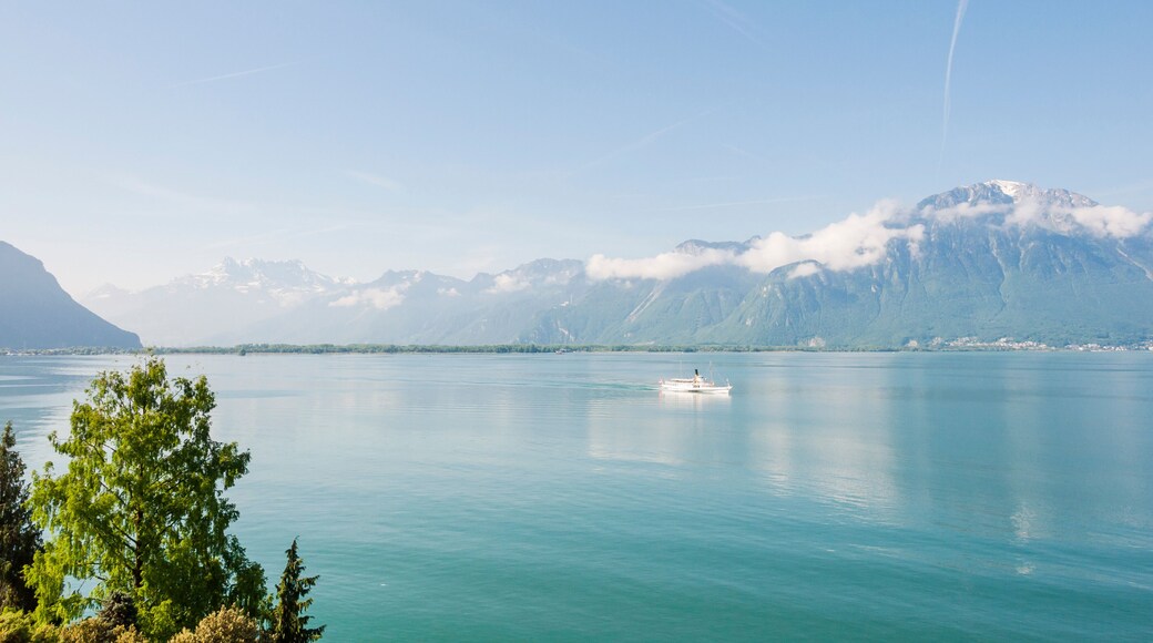 Montreux, Genfersee, Lac Le Léman, See, Schifffahrt, Seerundfahrt, dents du mid, Alpen, Berge, Seeufer, Lausanne, Genf, Sommer, Schweiz