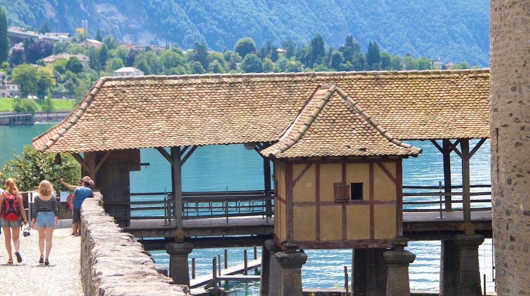 Chateau de Chillon featuring general coastal views and château or palace