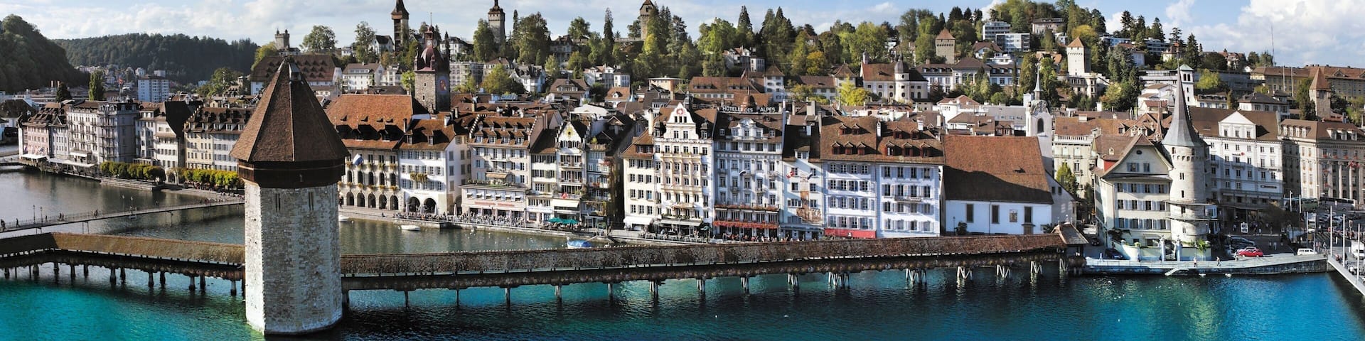 Chapel Bridge featuring landscape views, general coastal views and a river or creek