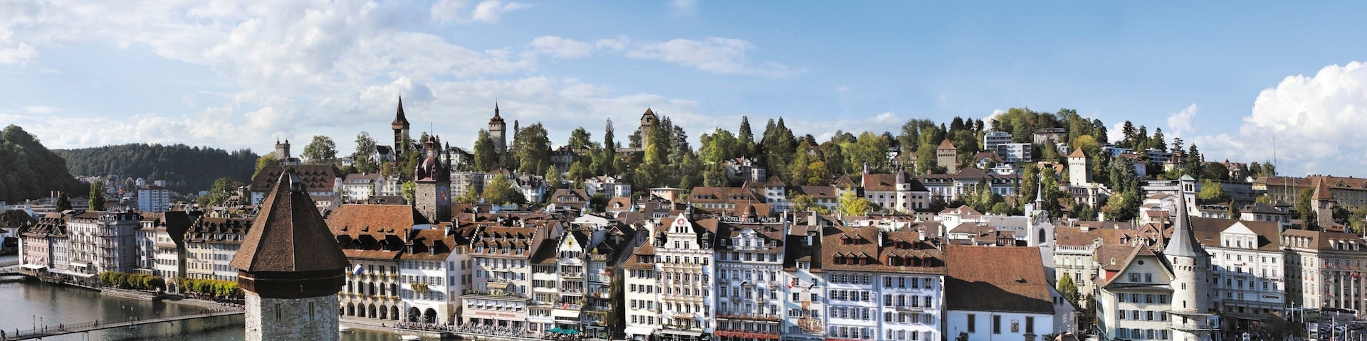Chapel Bridge featuring landscape views, general coastal views and a river or creek