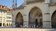 A historic cathedral with ornate Gothic arches and detailed sculptures.