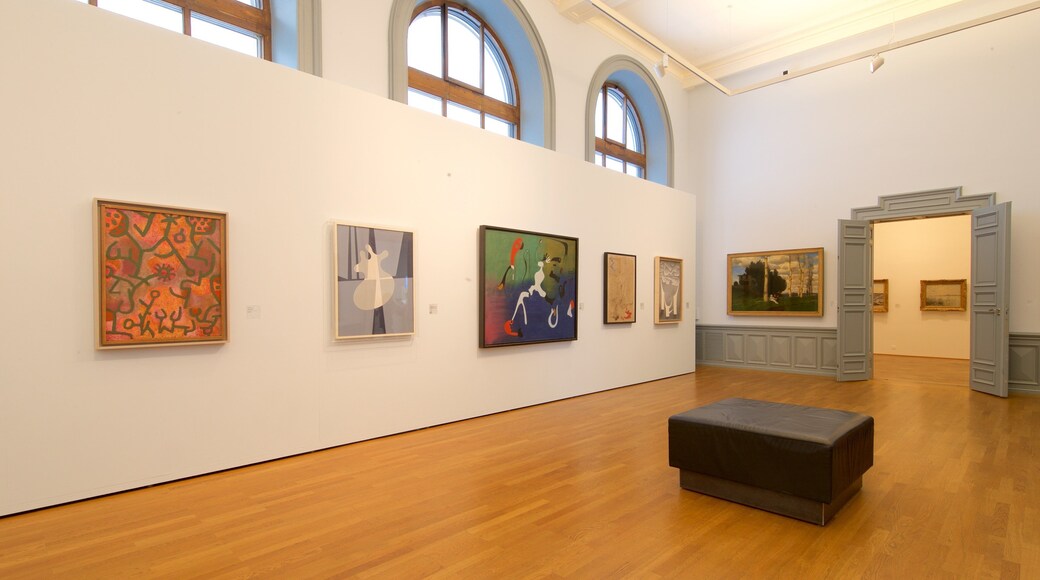 Bern Art Museum which includes interior views and art