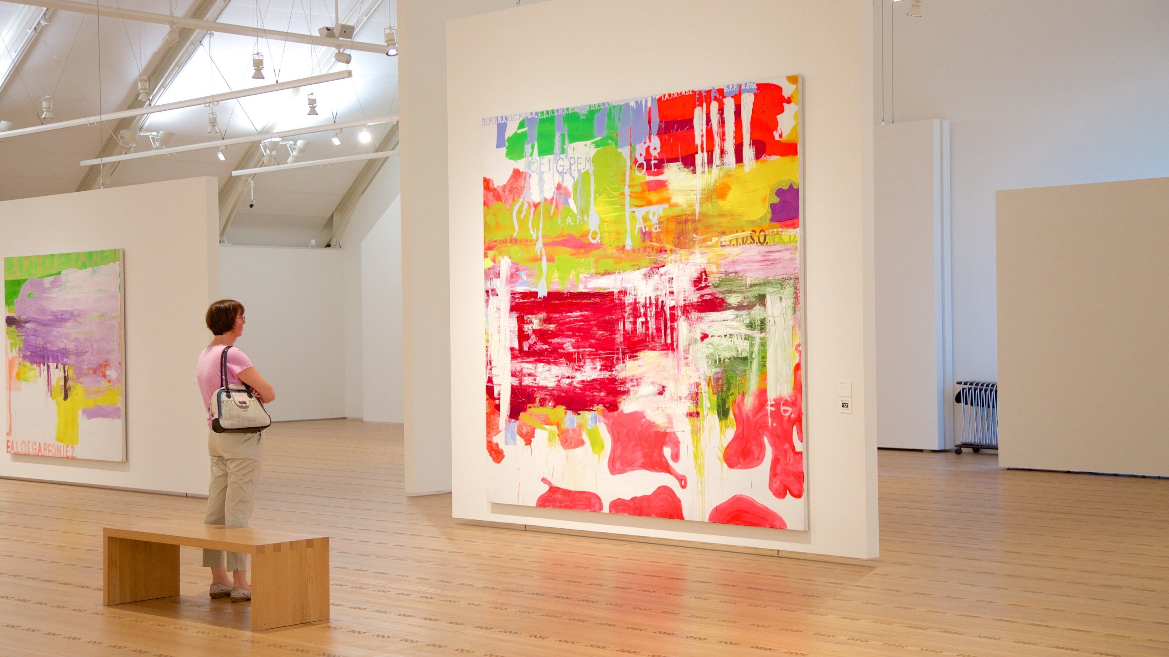 Paul Klee Museum which includes art and interior views as well as an individual femail