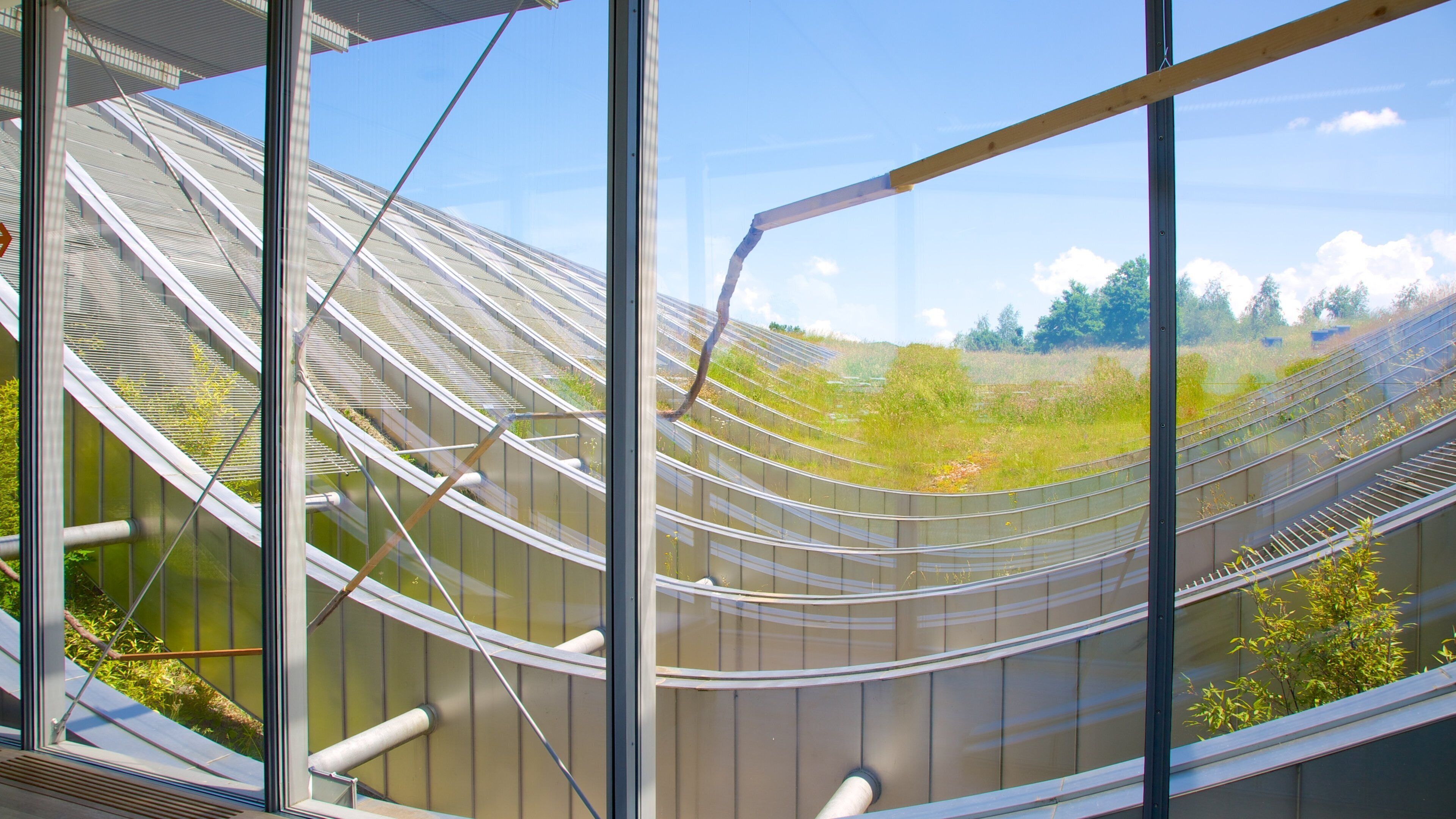 Paul Klee Museum which includes modern architecture and interior views