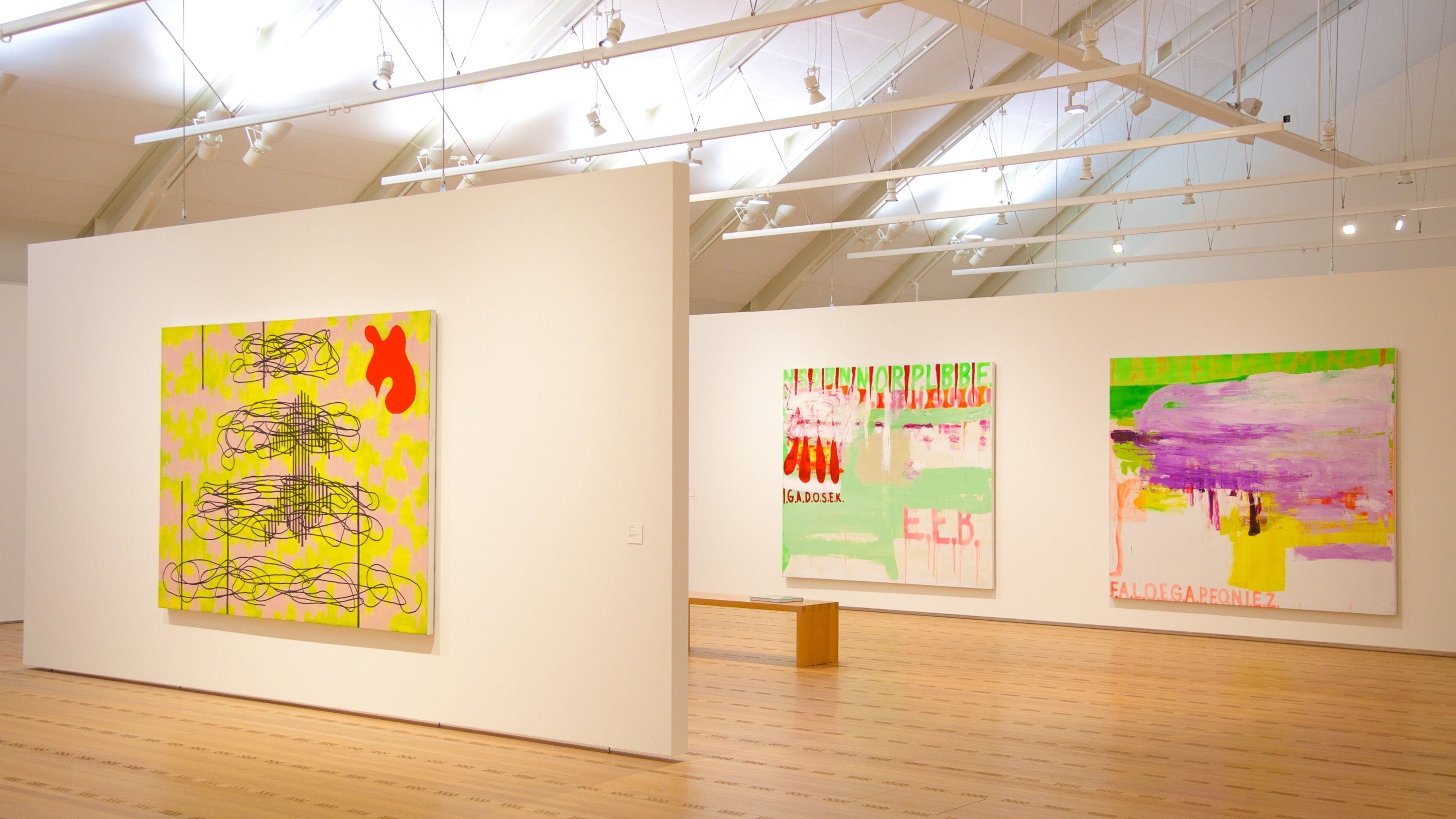 Paul Klee Museum showing art and interior views