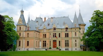 Schadaupark featuring château or palace, heritage architecture and a park