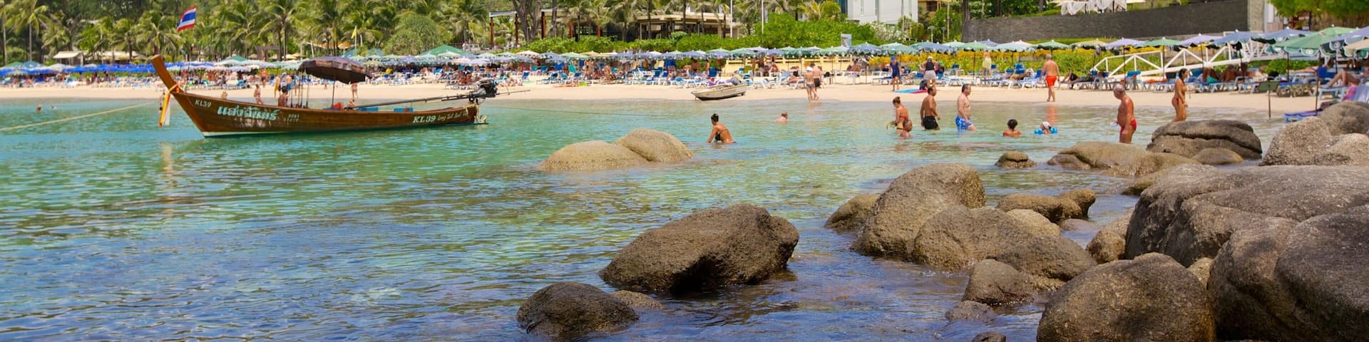 Kata Noi Beach which includes landscape views, tropical scenes and a sandy beach