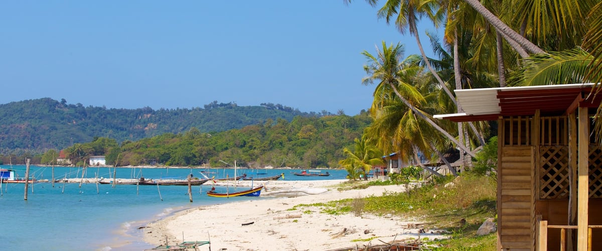 Plage de Thong Kut qui includes scĂšnes tropicales et plage