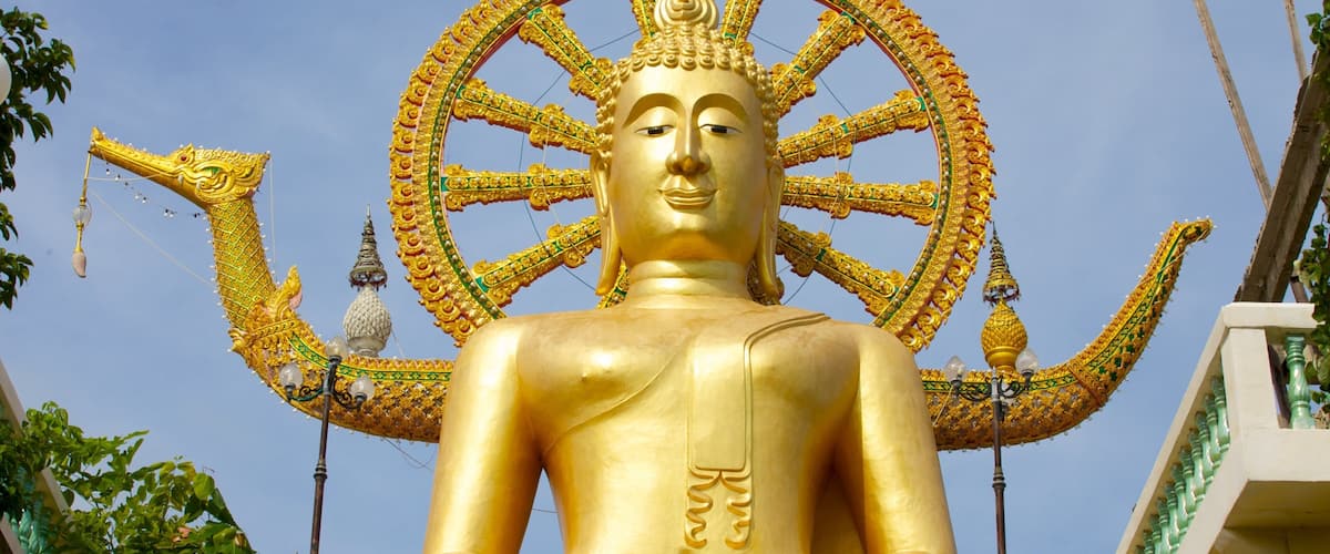 Big Buddha Statue which includes religious elements