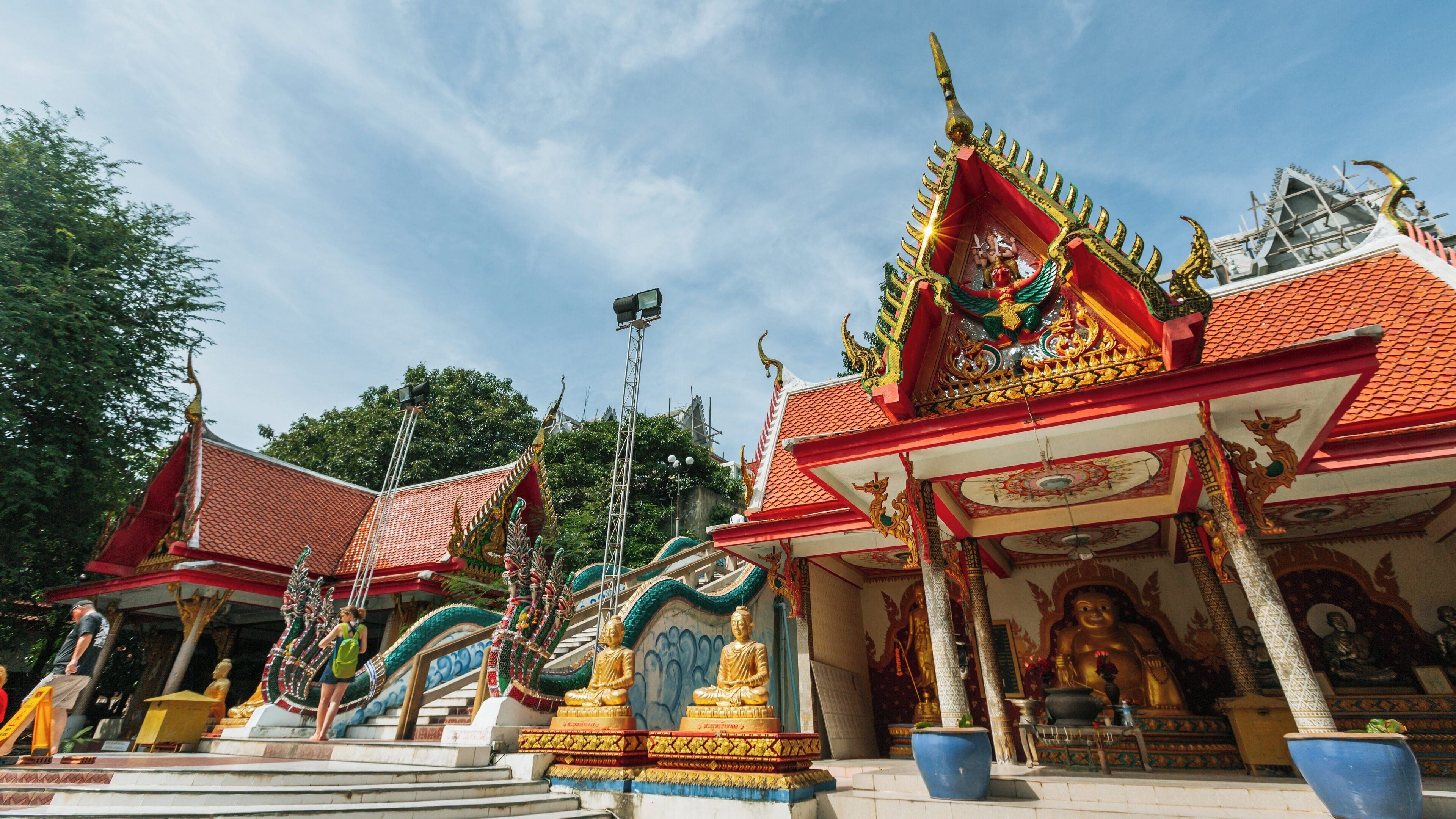 Exploring Big Buddha Temple in Koh Samui, Surat Thani Province, Thailand with stunning architecture and serene atmosphere