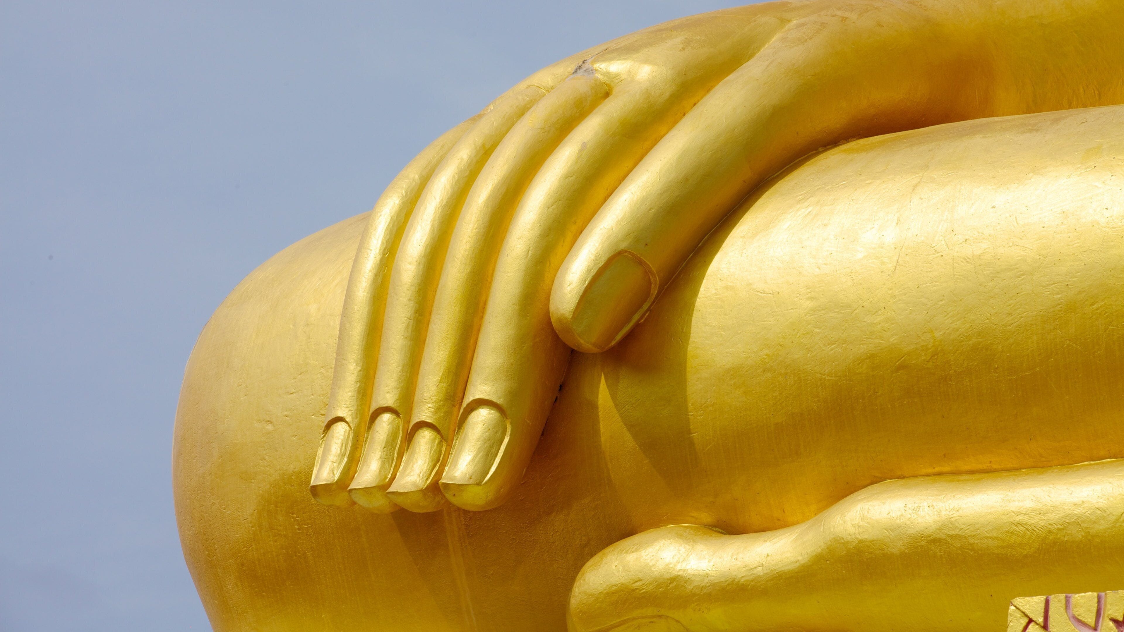Big Buddha Statue showing religious elements