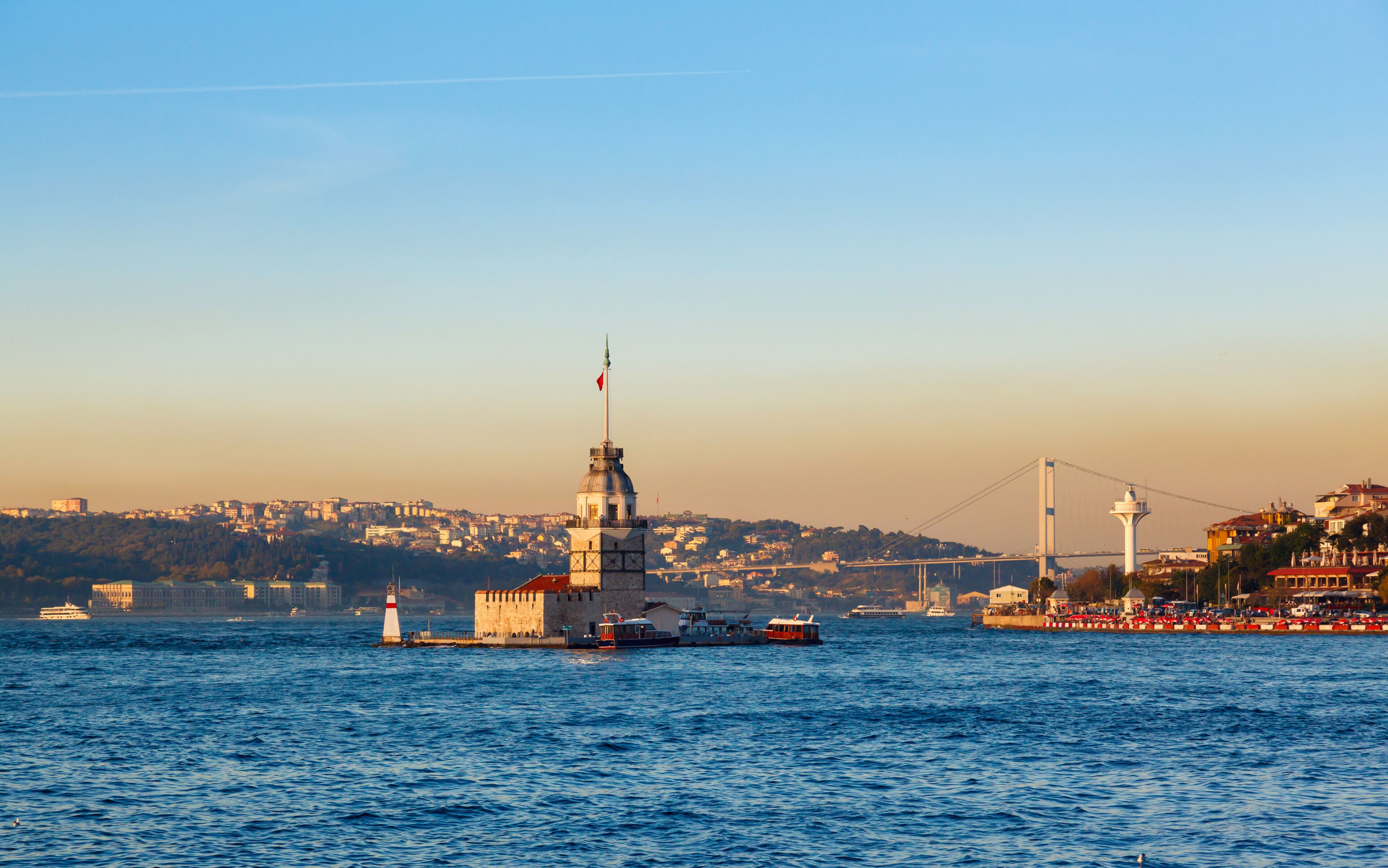 The Maiden's Tower in istanbul, Turkey