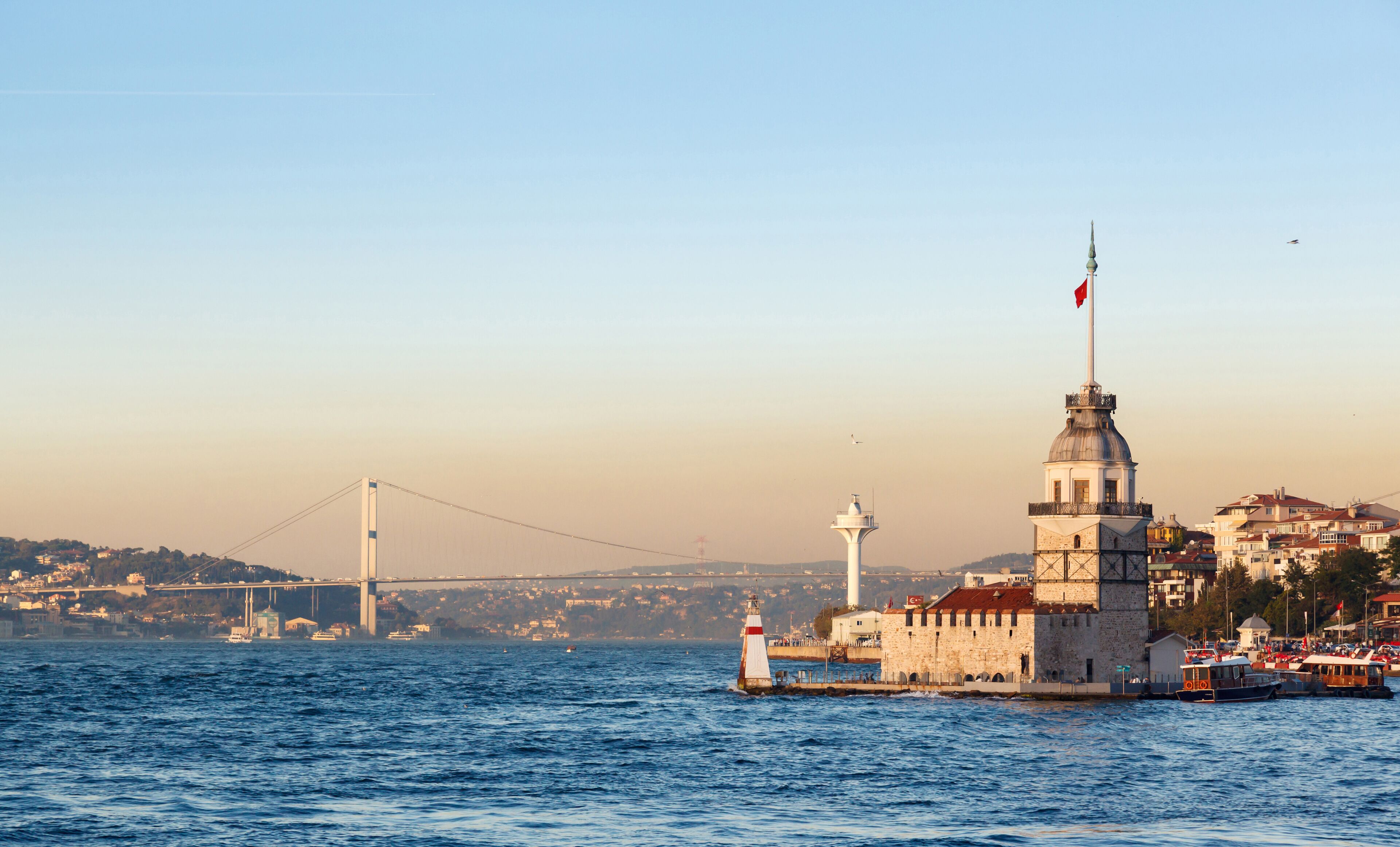 The Maiden's Tower in istanbul, Turkey