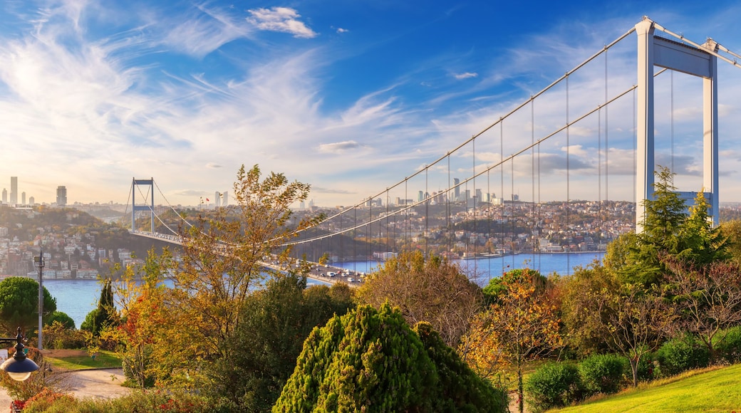 The Second Bosphorus Bridge or Fatih Sultan Mehmet Bridge, Istanbul