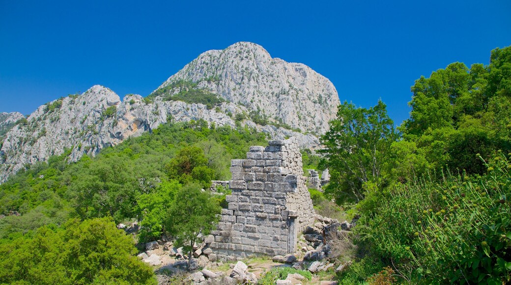 Termessos que incluye ruinas de edificios