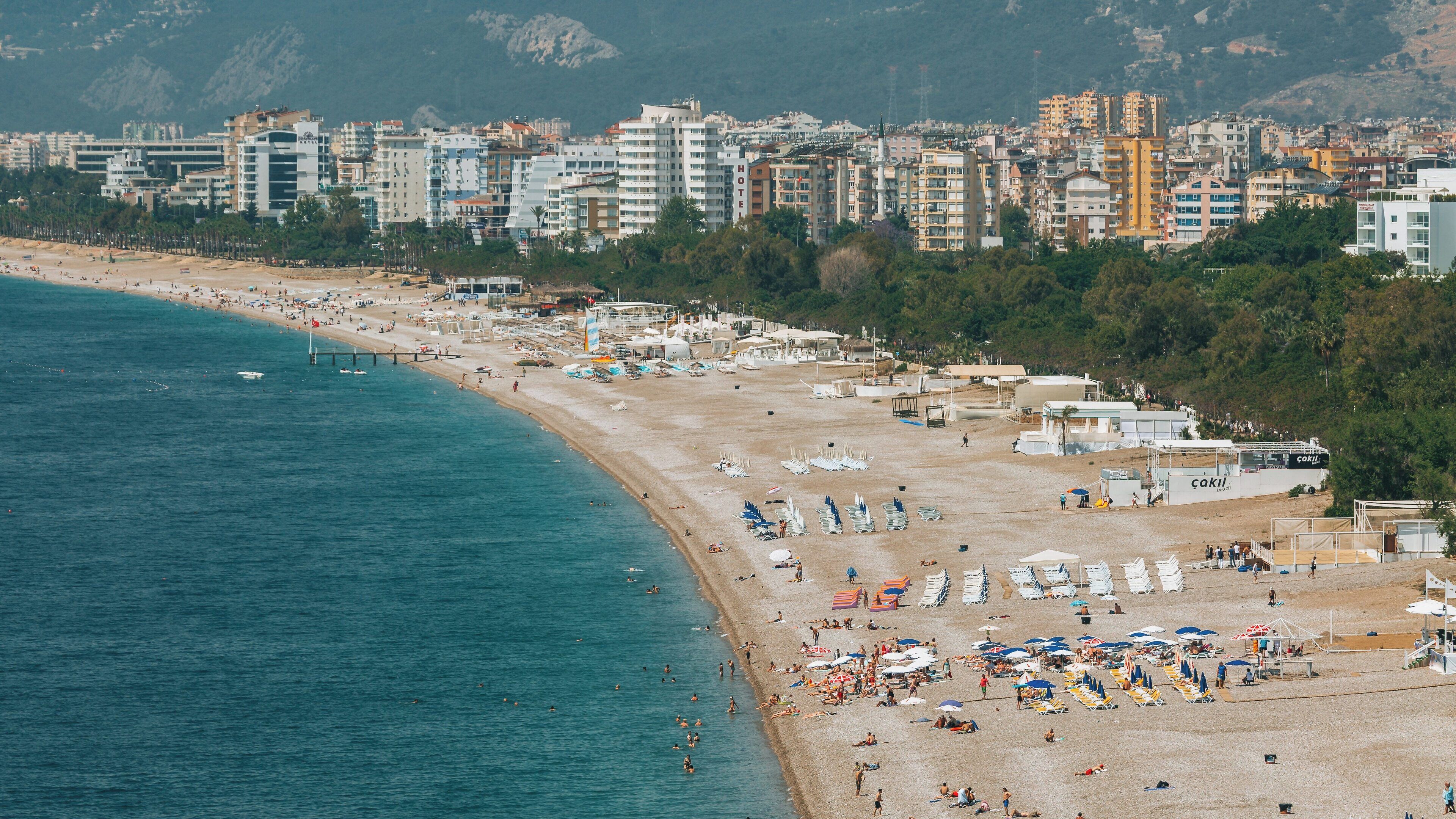 Konyaalti Beach Park offers a relaxing escape with scenic views, vibrant beach life, and urban surroundings in Antalya City Centre Türkiye