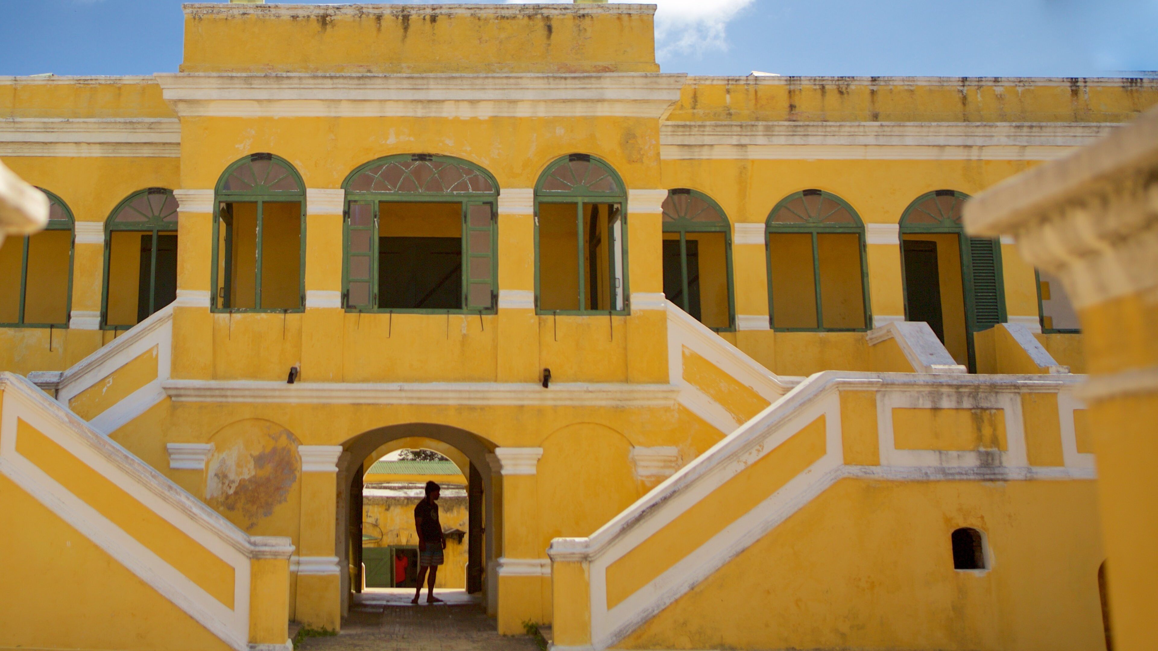 Fort Christiansvaern which includes heritage elements and military items