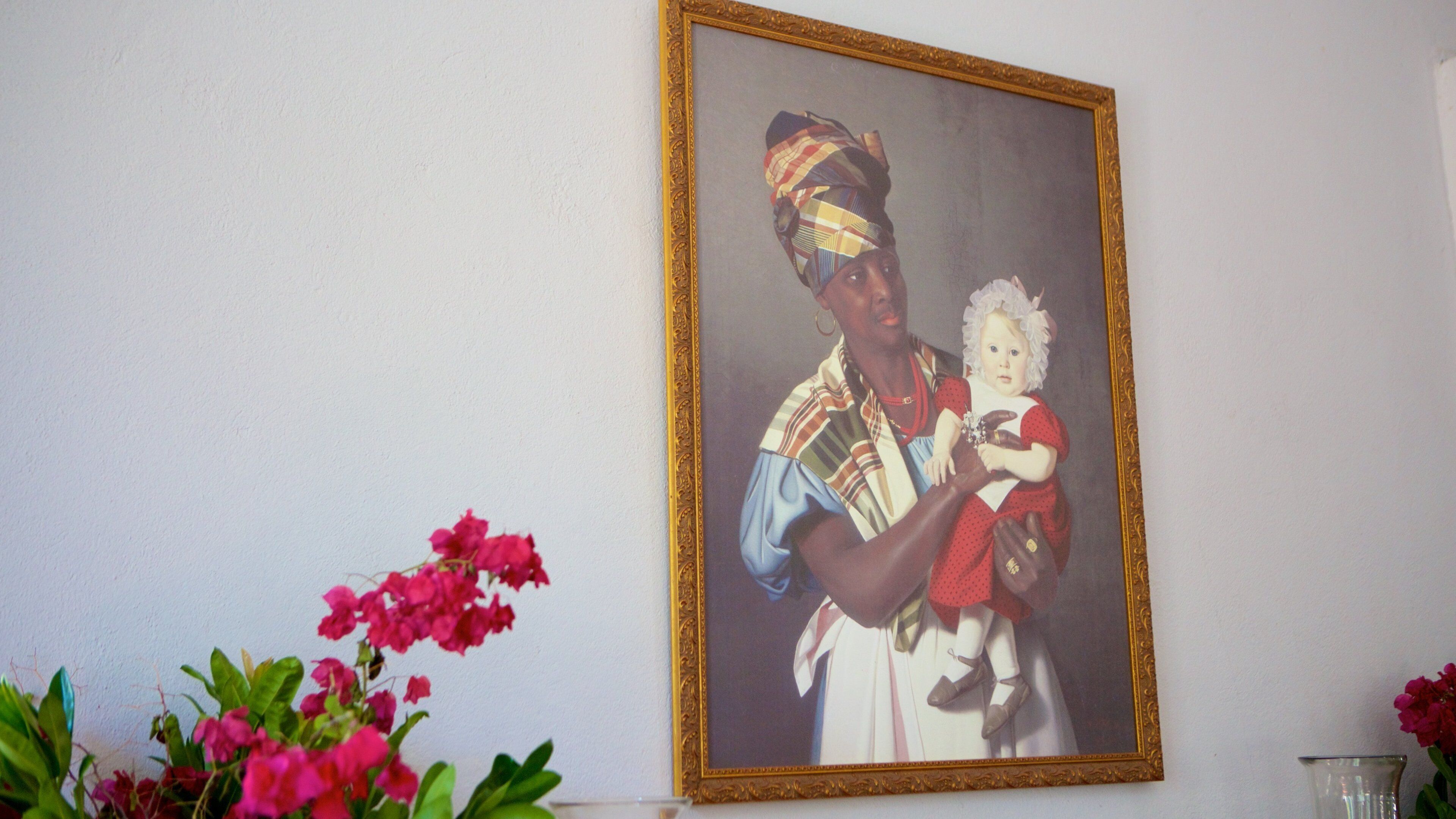 Whim Plantation Museum que incluye vista interna y elementos patrimoniales