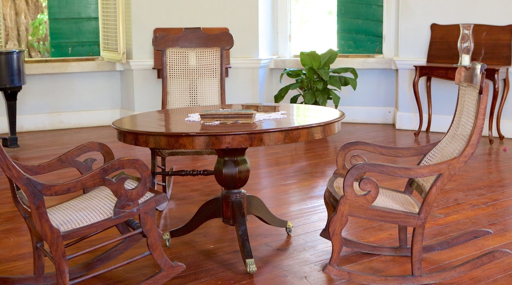Whim Plantation Museum showing heritage elements and interior views