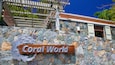 Coral World Ocean Park which includes signage and marine life