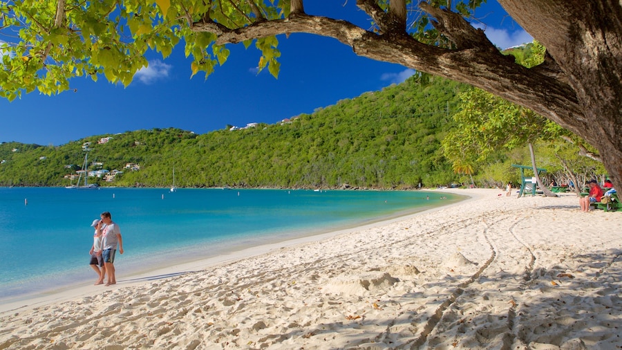 Magens Bay featuring a beach