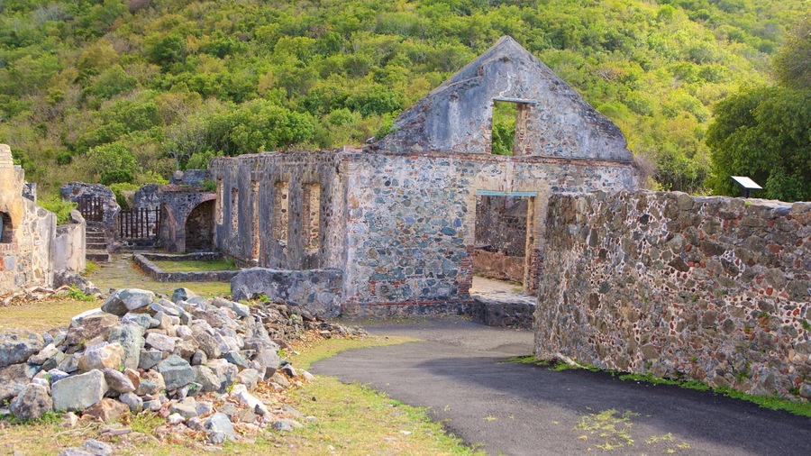 Annaberg Plantation featuring heritage elements and a ruin