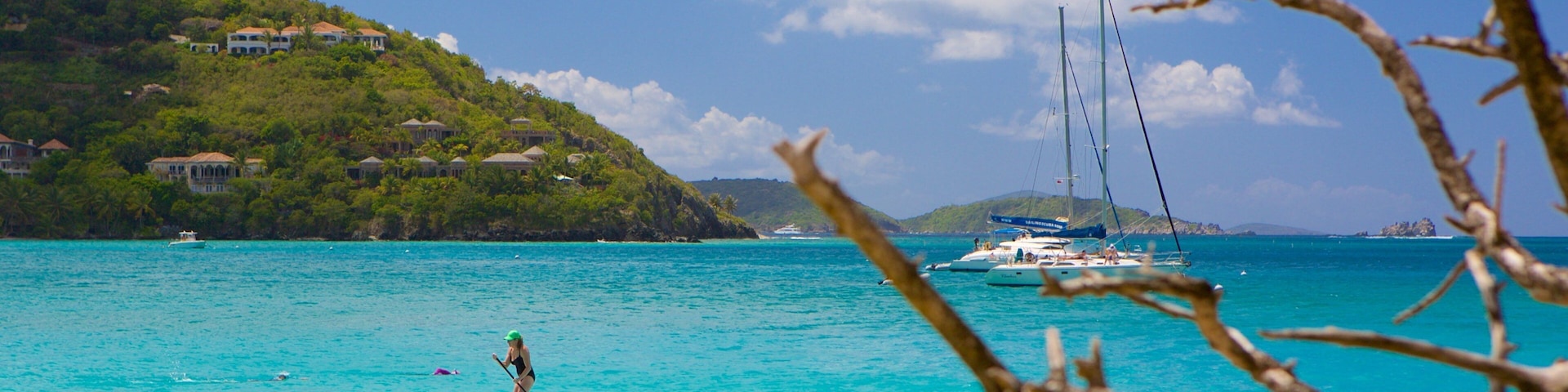 Cinnamon Bay showing watersports and a bay or harbor