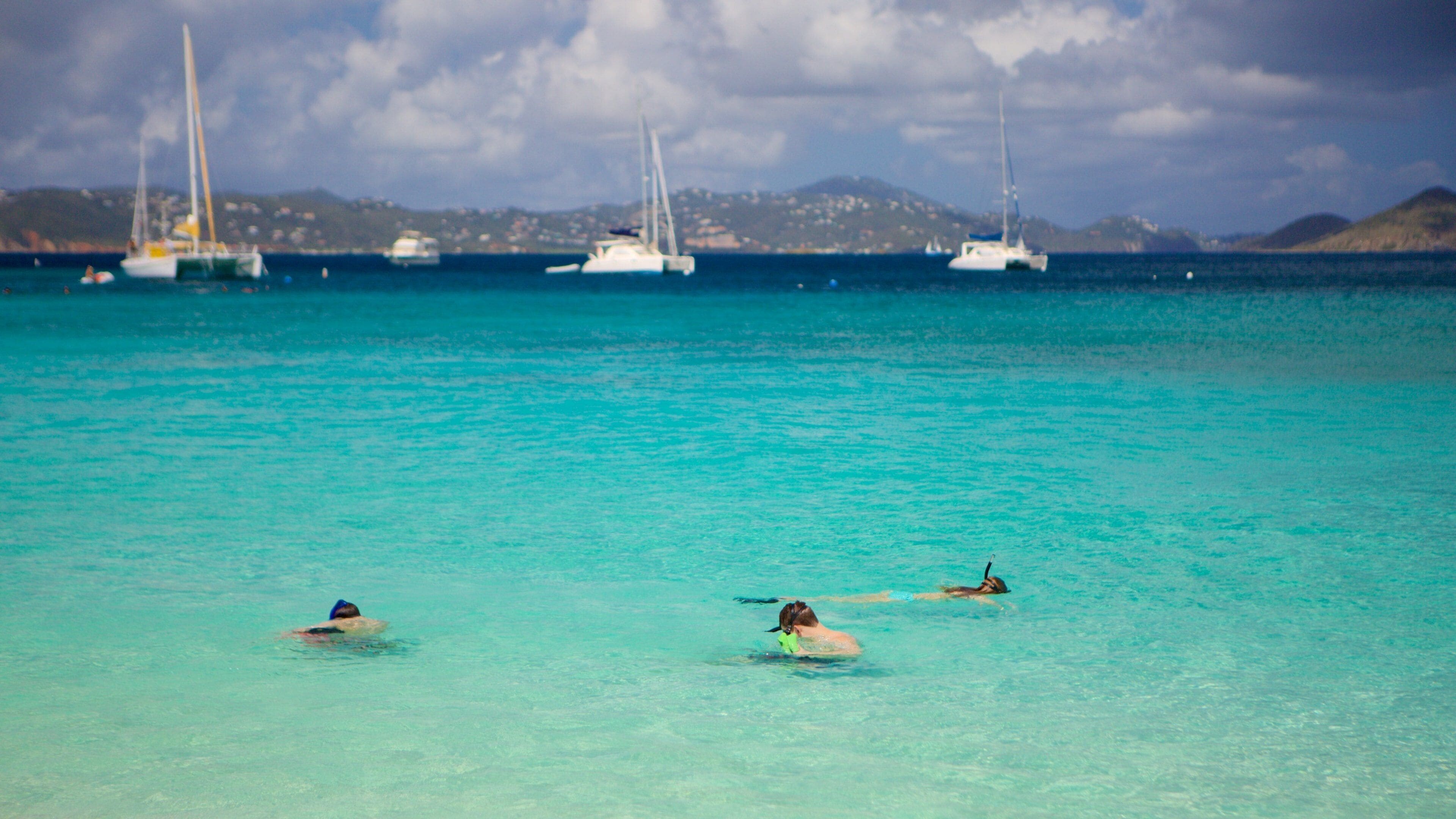 Honeymoon Beach featuring snorkeling and general coastal views