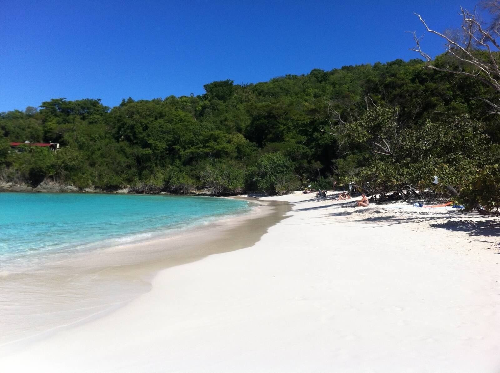 Crystal clear water and white sand at one of the best beaches I have been to.