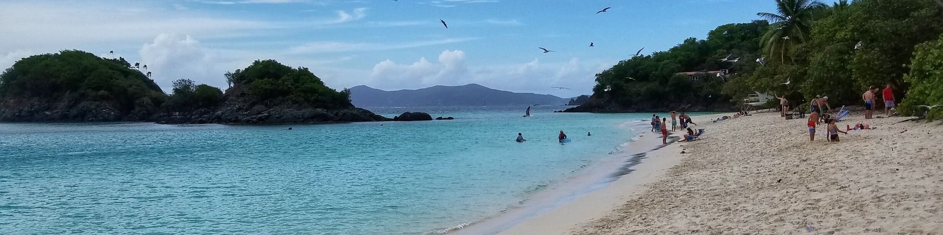 Trunk Bay Beach, the most popular and most photographed beach on St John.