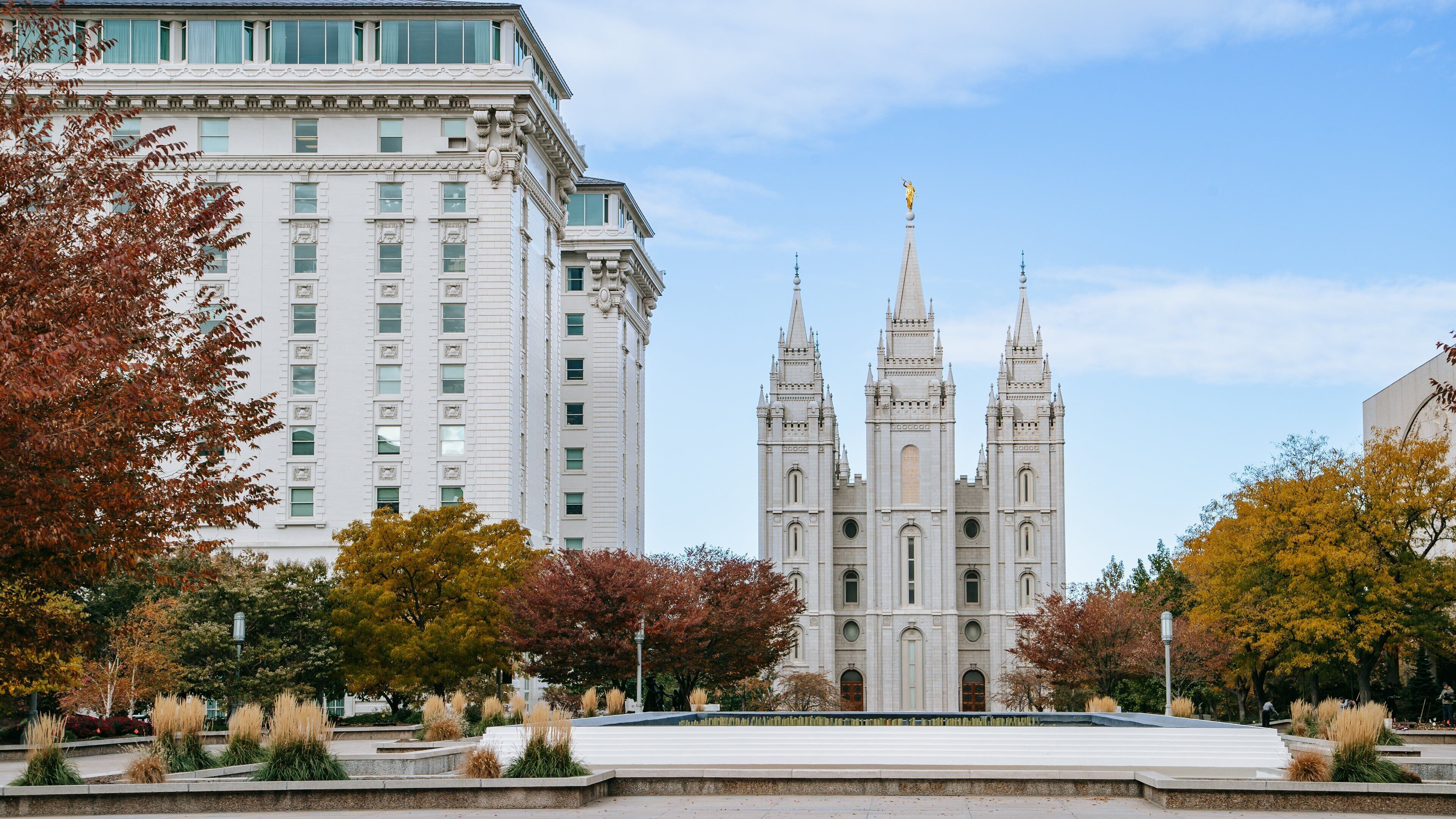 Salt Lake Temple showing heritage architecture