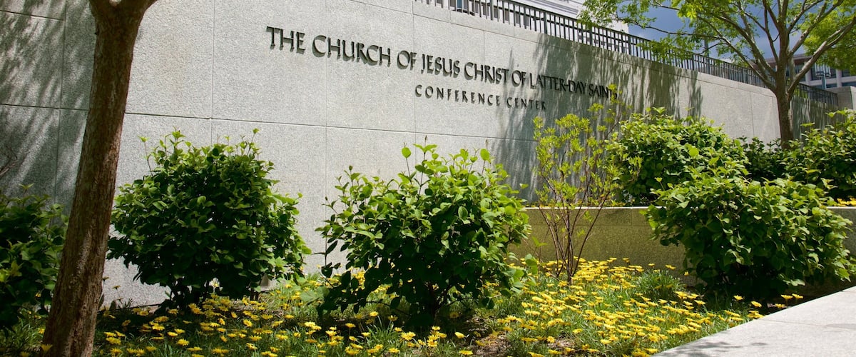 Conference Center showing signage and a church or cathedral