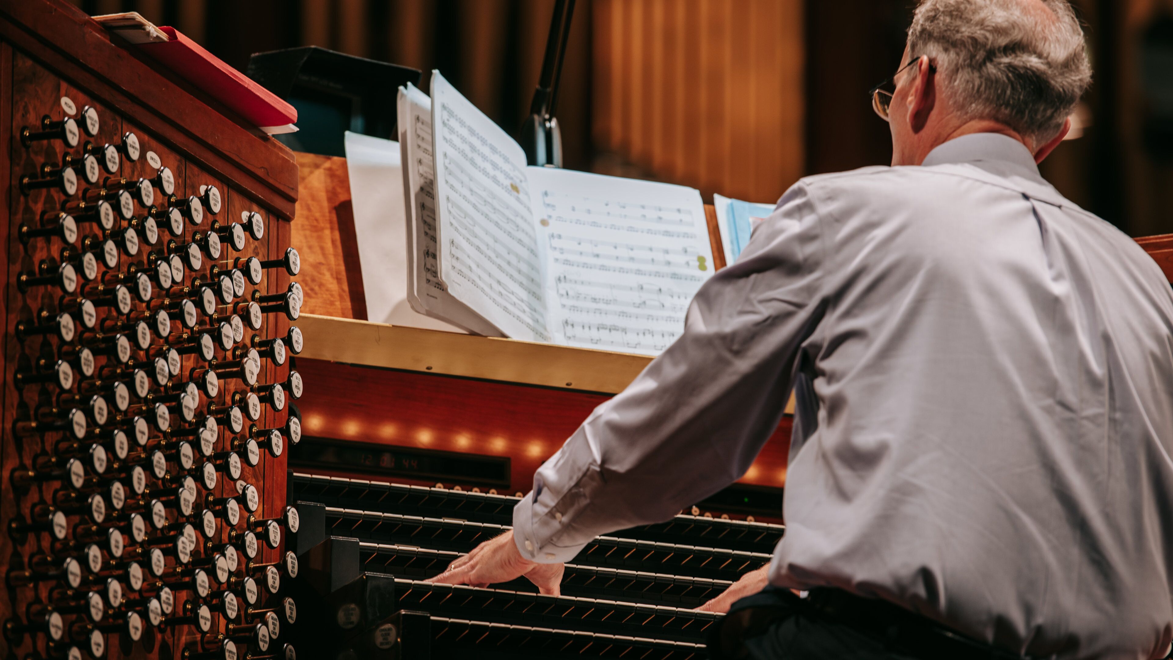 Conference Center featuring music as well as an individual male