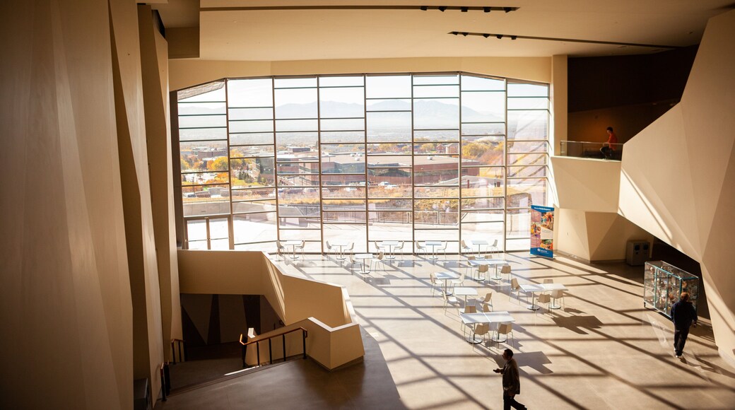Utah Museum of Natural History featuring interior views