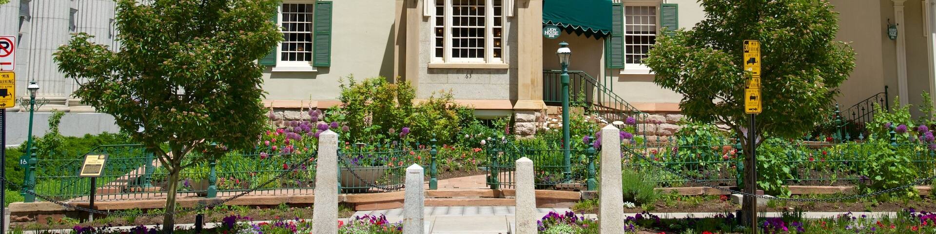 Lion House which includes heritage architecture and a house