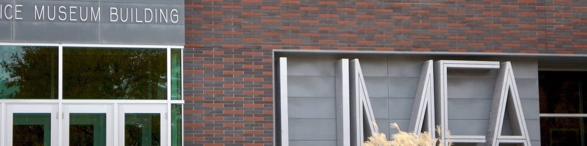 Utah Museum of Fine Art which includes signage and art