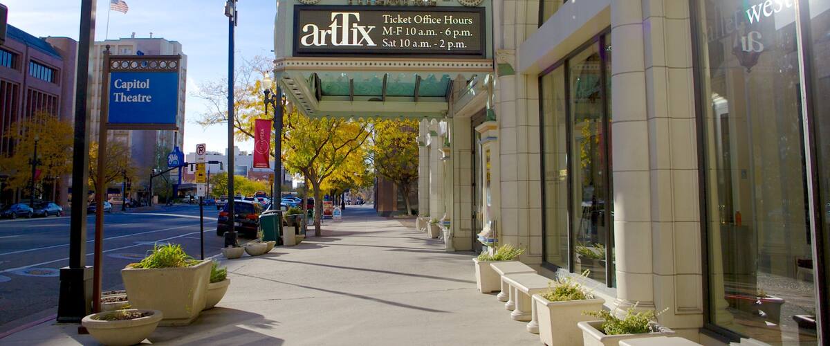 キャピトル シアター 表示 ストリート シーン, 劇場シーン と 標識