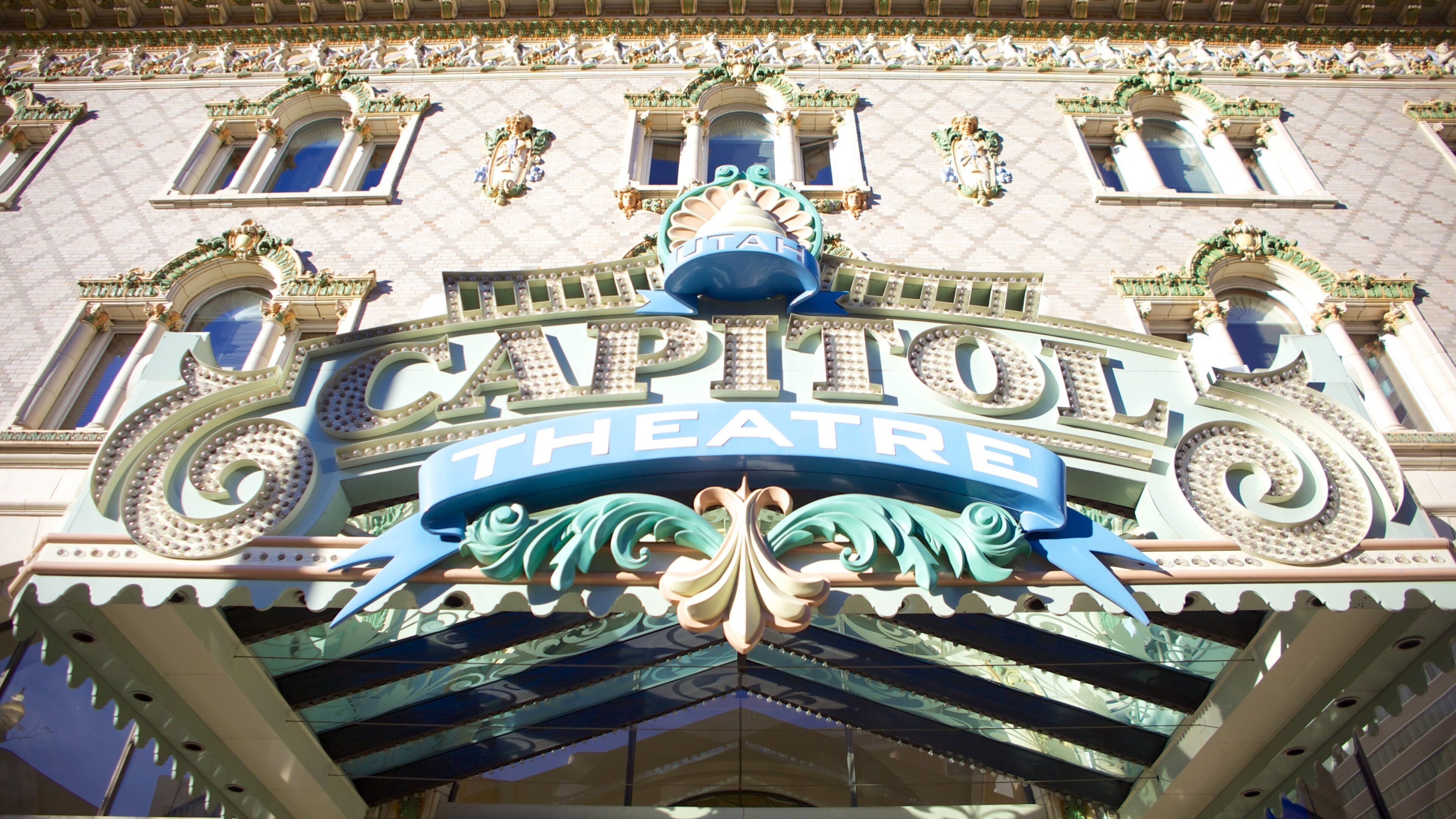 Capitol Theater showing theatre scenes and signage