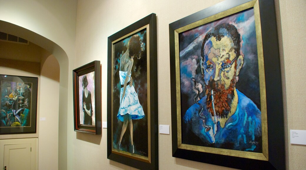 Charles Allis Art Museum showing interior views and art