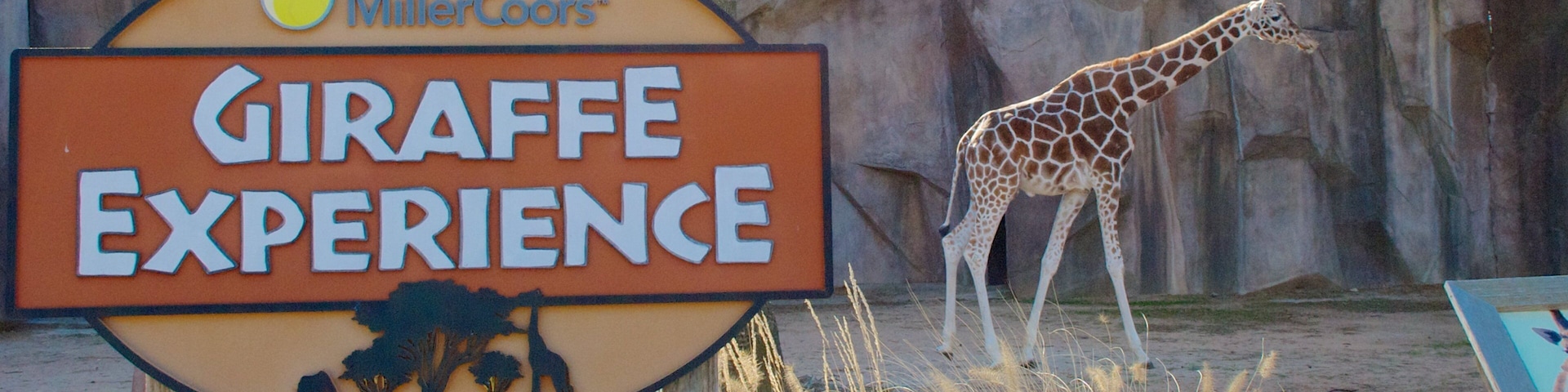 Milwaukee County Zoo featuring land animals, signage and zoo animals